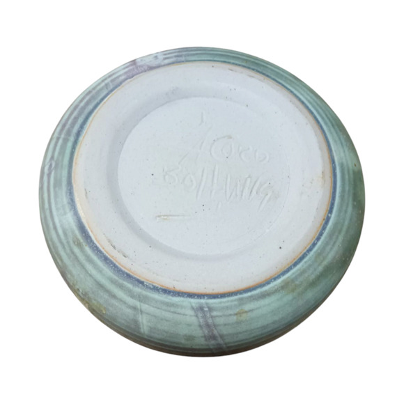 Hand Thrown Studio Pottery Stoneweare Soap Dispenser - Picture 5 of 6